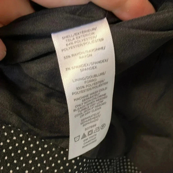 Ann Taylor polka dot black white blazer jacket - Picture 3 of 4